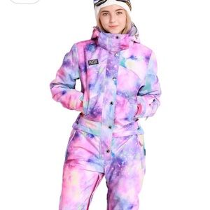 Blue Magic Ski Suit One Piece Snowsuit Snowboard Snow Bib SNBOCON NEW Small